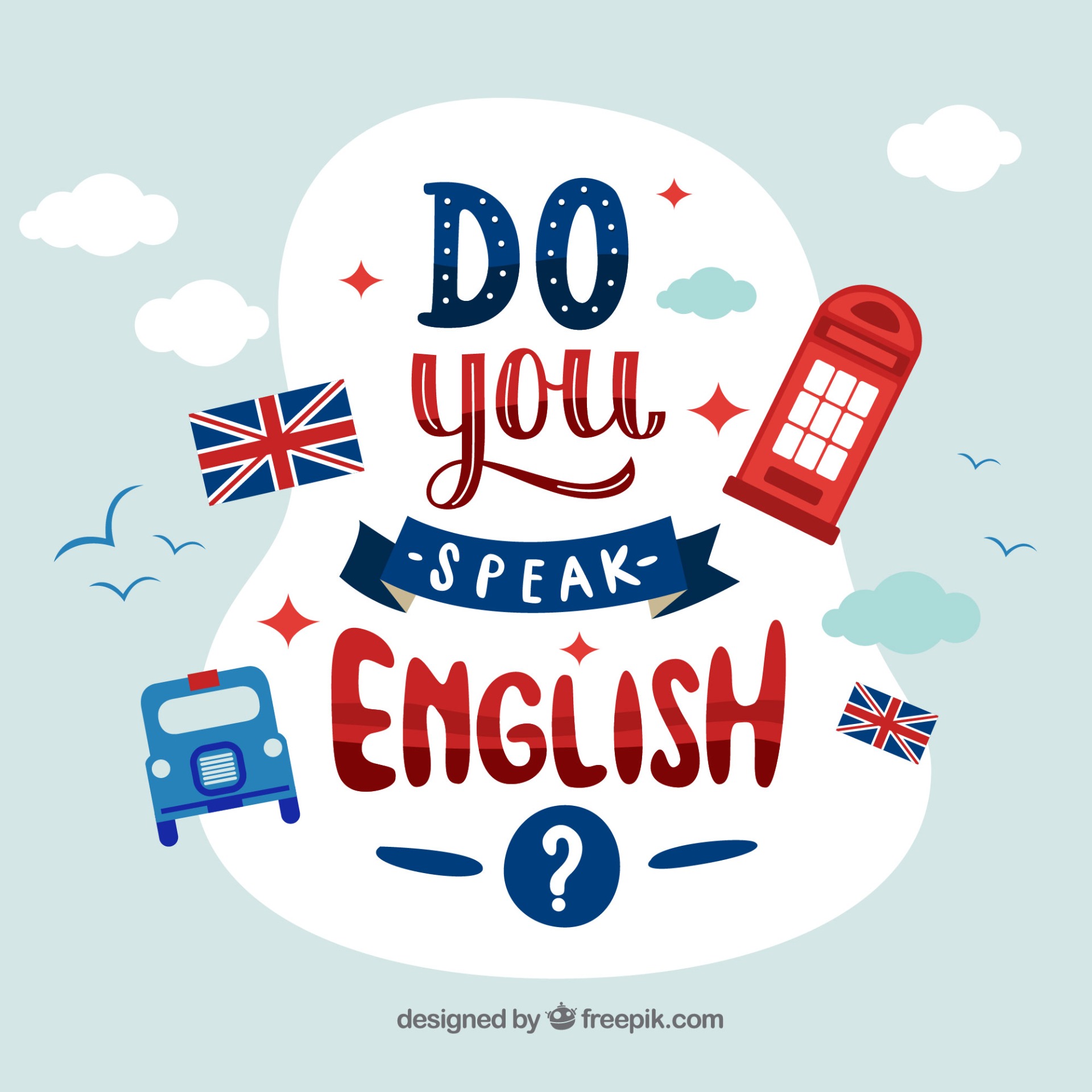 Cours d'anglais - Designed by Freepik